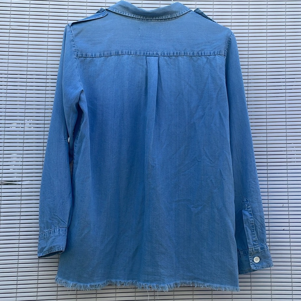 Zara Jean Lyocell Button Down Shirt - Picture 2 of 6